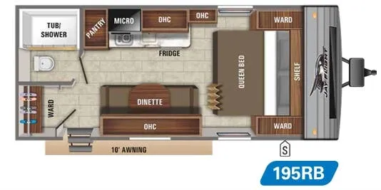 Jayco Jay Flight SLX 7 195RB floor plan