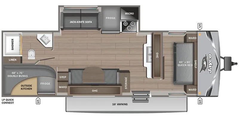 2026 Jayco Jay Flight 265BHS - Floor plan