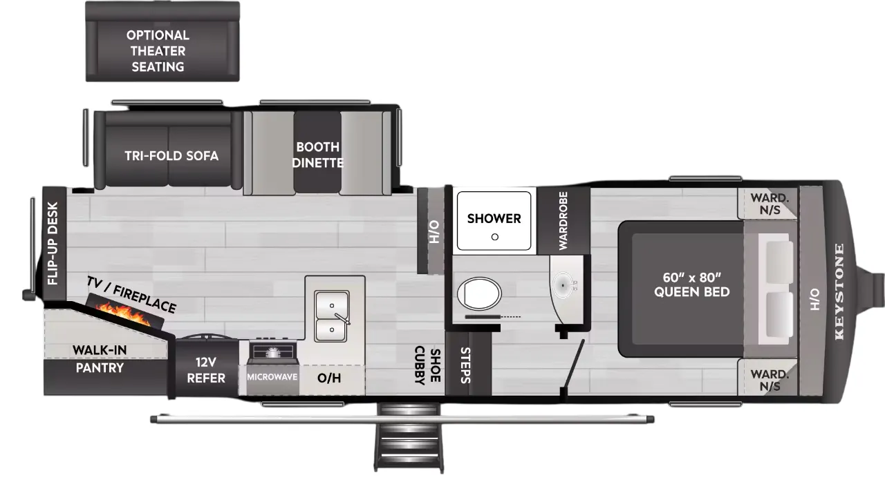 Keystone Arcadia Select 24SRE floor plan