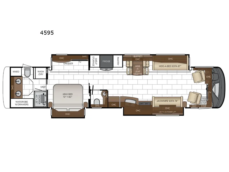 2026 Newmar London Aire 4595 floor plan