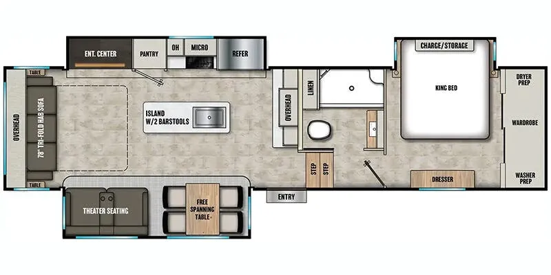 2025 Coachmen Chaparral 336TSIK - Floor plan