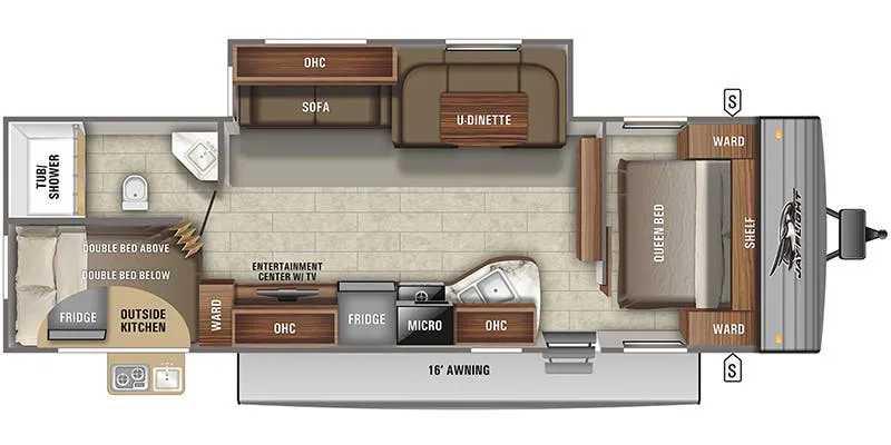 2021 Jayco Jay Flight SLX 284BHS - Floor plan