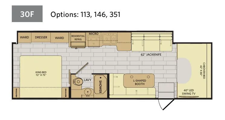Fleetwood Jamboree 30F floor plan