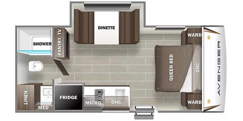 Prime Time Avenger LT 17FQS floor plan
