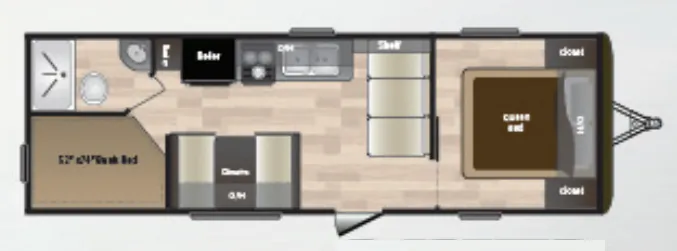 Keystone Hideout LHS 262LHS floor plan
