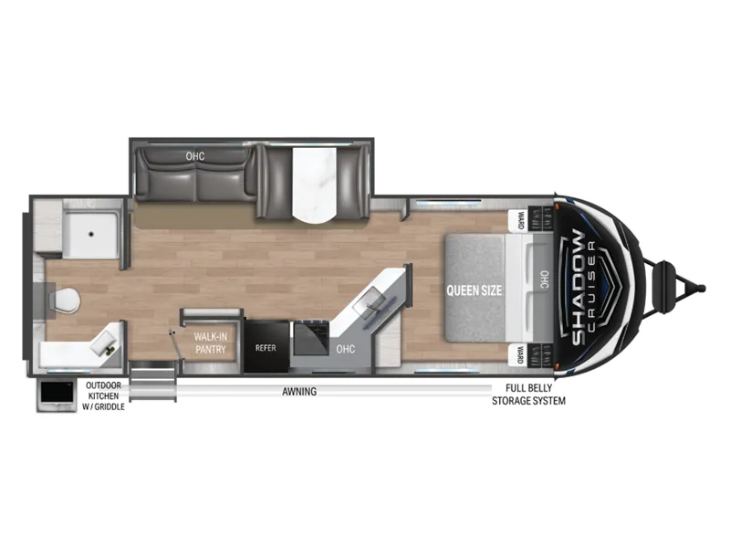 2023 Cruiser RV Shadow Cruiser 260RBS - Floor plan