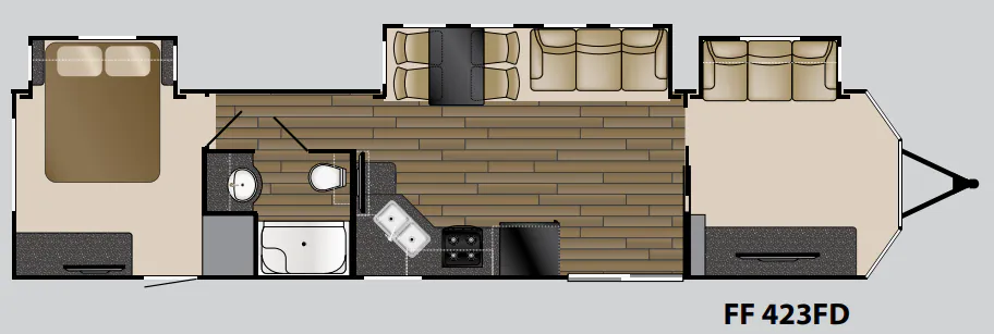 Heartland Fairfield 423 FD floor plan