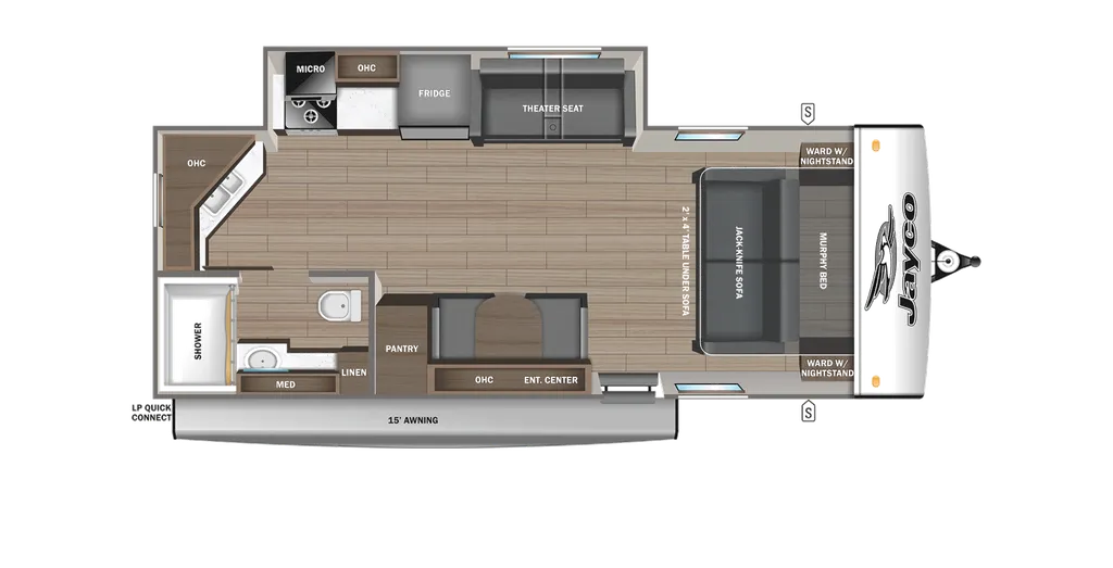 2026 Jayco Jay Feather 21MML floor plan