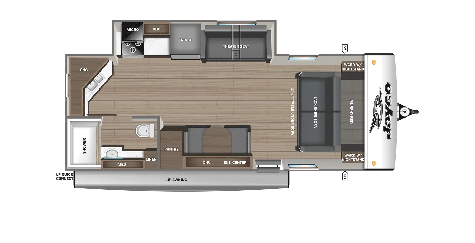 2026 Jayco Jay Feather 21MML - Floor plan