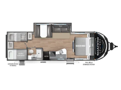 Cruiser RV Shadow Cruiser 280QBS floor plan