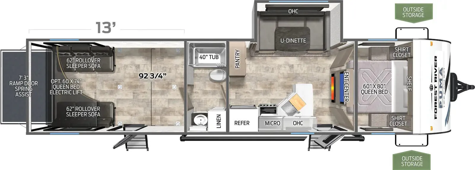 Palomino Puma Unleashed 29TH floor plan