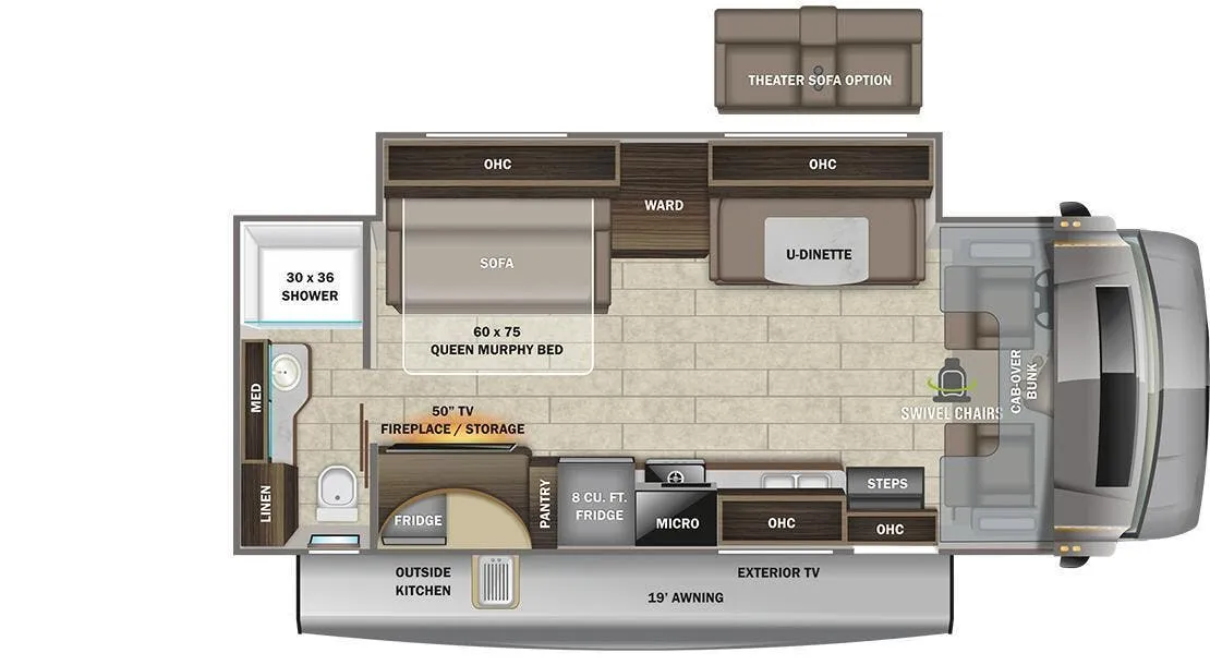 Entegra Coach Odyssey 26M floor plan