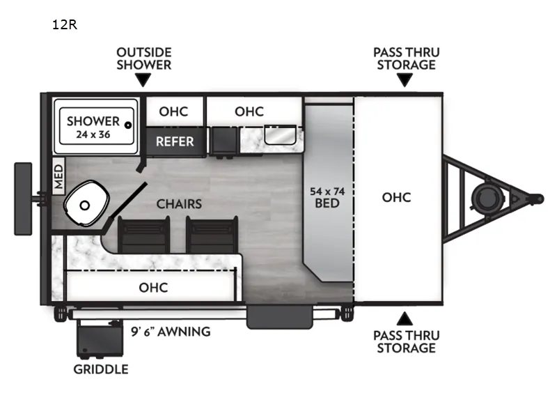 2027 Coachmen Remote 12R - Floor plan
