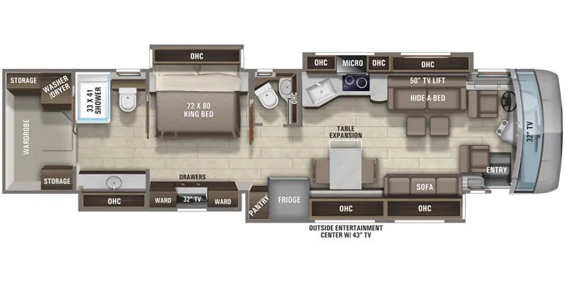 Entegra Coach Aspire 44F floor plan