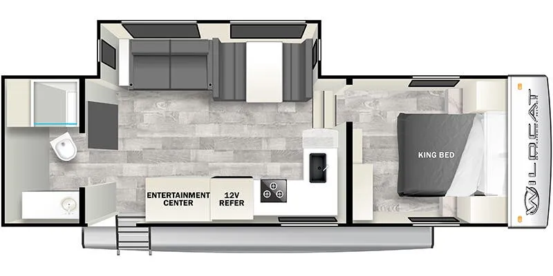 2024 Forest River Wildcat ONE 27RB - Floor plan