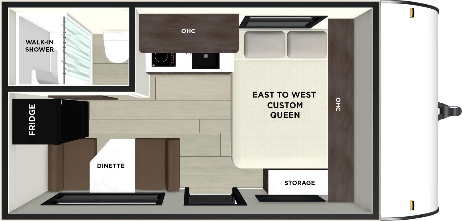 Forest River EVO Select 135ICE floor plan