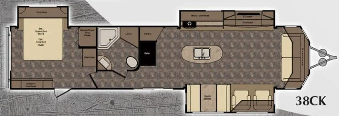 CrossRoads Zinger 38CK floor plan