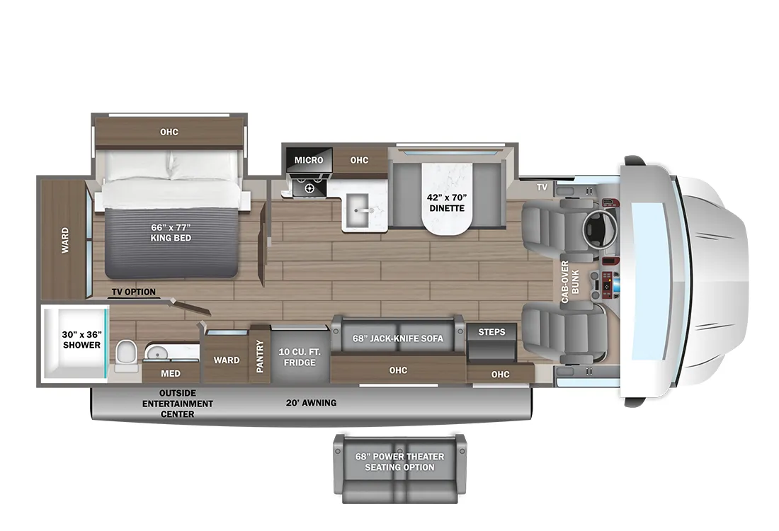 Entegra Coach Esteem XL Golden State Edition 32U floor plan