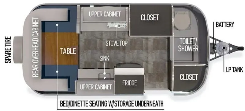 Scamp 16 Standard 16 STANDARD LAYOUT 5 floor plan