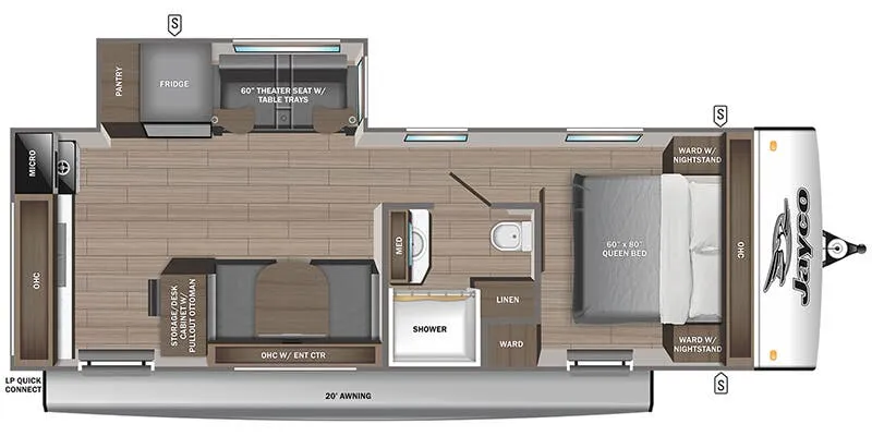 2025 Jayco Jay Feather 23RK - Floor plan