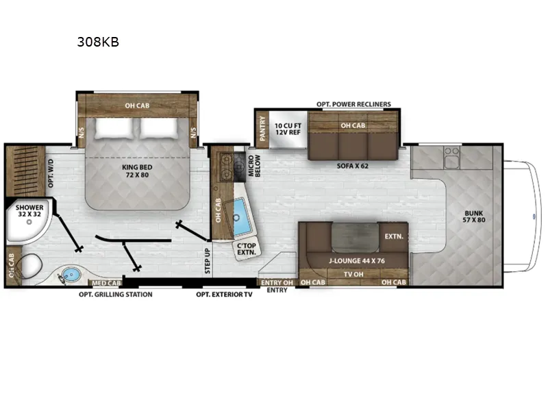 2026 Coachmen Leprechaun 308KB - Floor plan