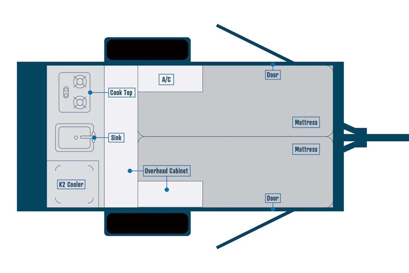2026 Bontrager Outdoors Compact 10HD - Floor plan