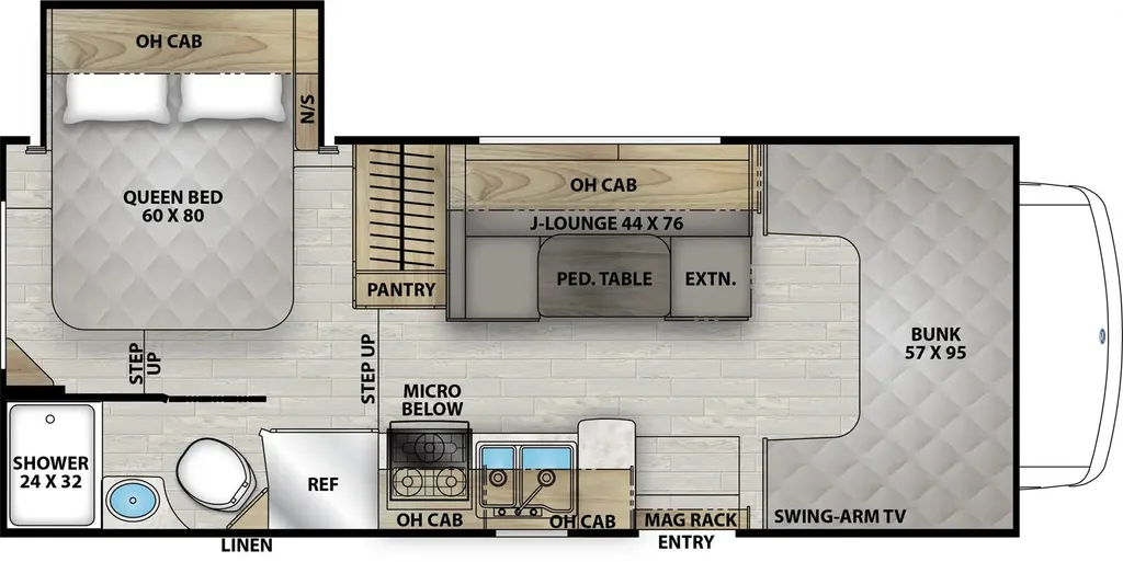 2026 Coachmen Leprechaun 210RSS floor plan