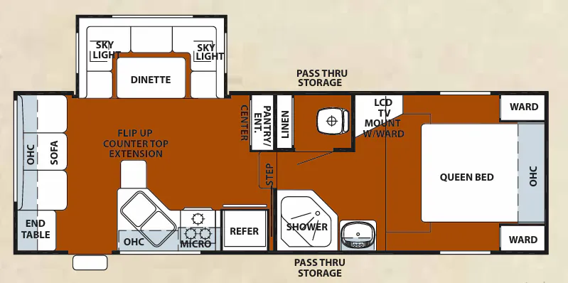 Forest River Cherokee 245L floor plan