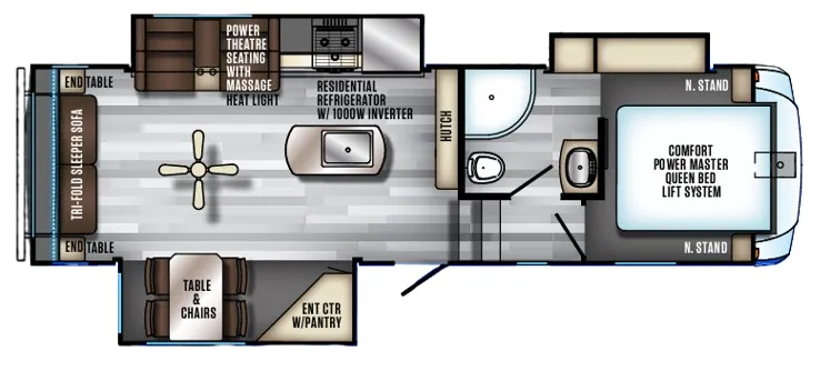 Forest River Cherokee Arctic Wolf 285DRL4 floor plan