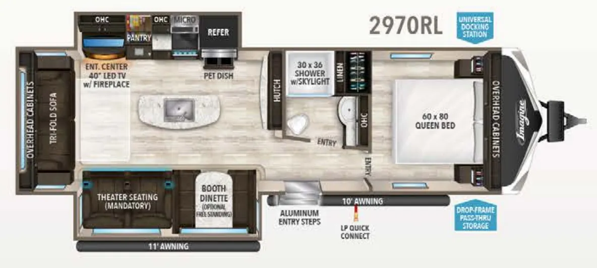 Grand Design Imagine 2970RL floor plan