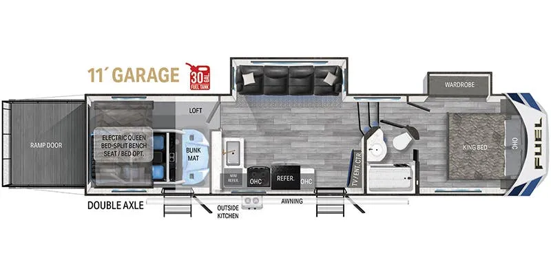 Heartland Fuel 323 floor plan