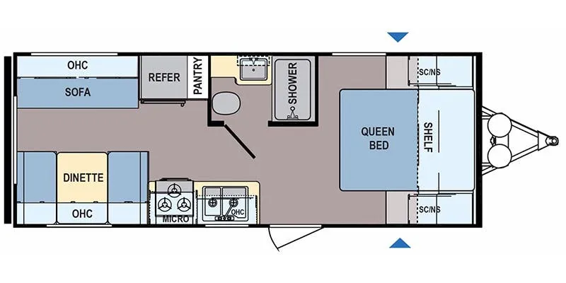 2019 Dutchmen Coleman Lantern LT 202RD - Floor plan