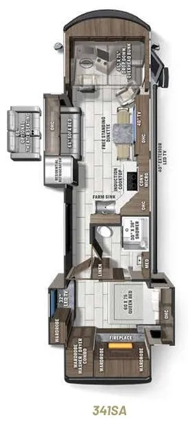 2024 Coachmen Sportscoach SRS 341SA - Floor plan