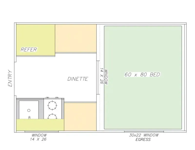 Modern Buggy Trailers TC TC9 floor plan