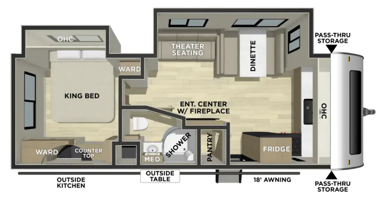 Coachmen Freedom Express Ultra Lite 259FKDS floor plan