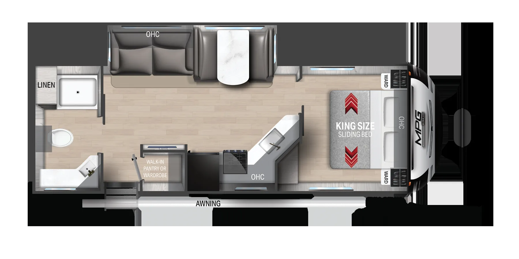Cruiser RV MPG 2600RB floor plan