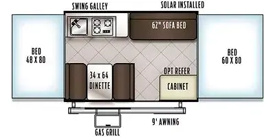 Forest River Flagstaff SE 207SE floor plan