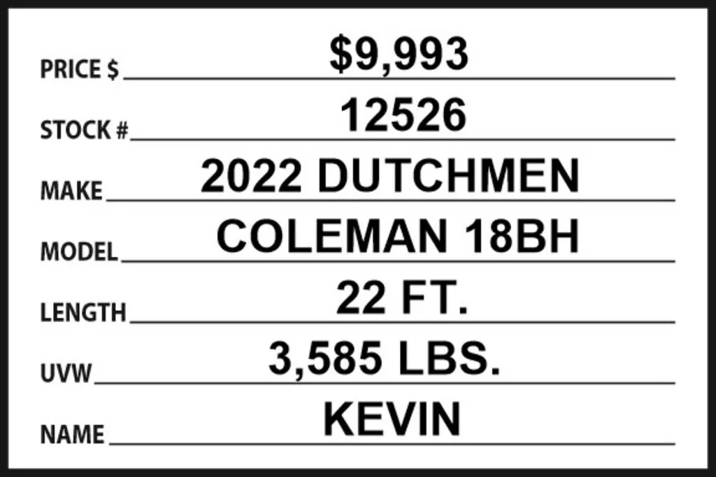 2022 Dutchmen Coleman Lantern LT 18BH, Photos photo 13