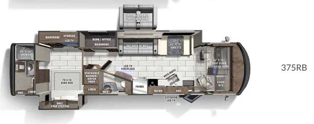 Coachmen Encore 375RB floor plan