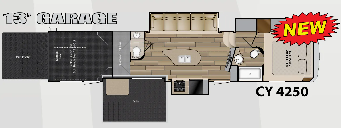 Heartland Cyclone 4250 floor plan