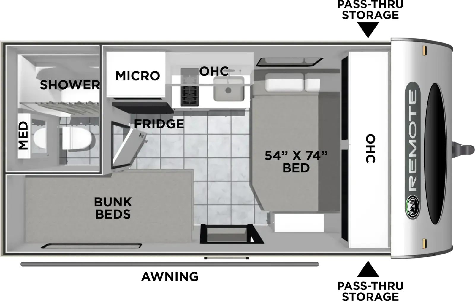 Coachmen Remote 122R floor plan