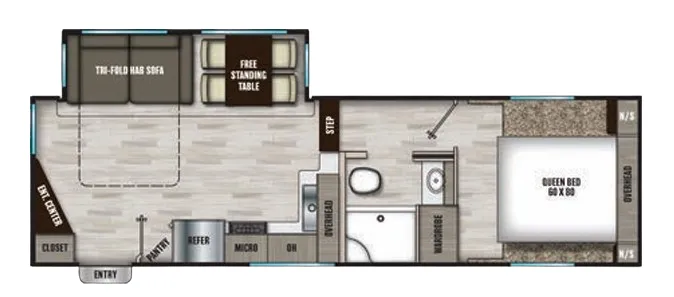 Coachmen Chaparral Lite 25RE floor plan