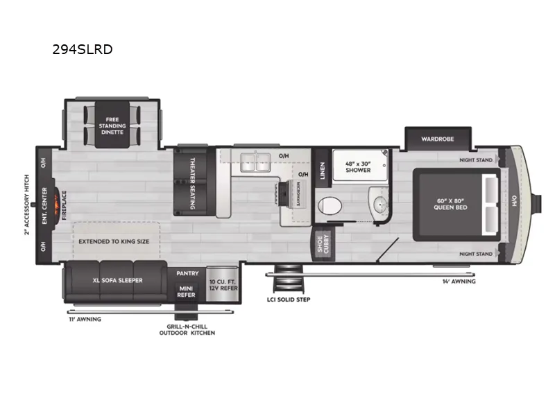 2026 Keystone Arcadia Super Lite 294SLRD floor plan