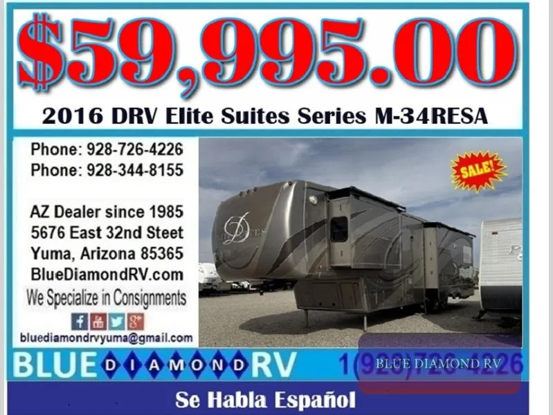 2016 DRV Luxury Suites Elite Suites Used    34 RESA - Main photo