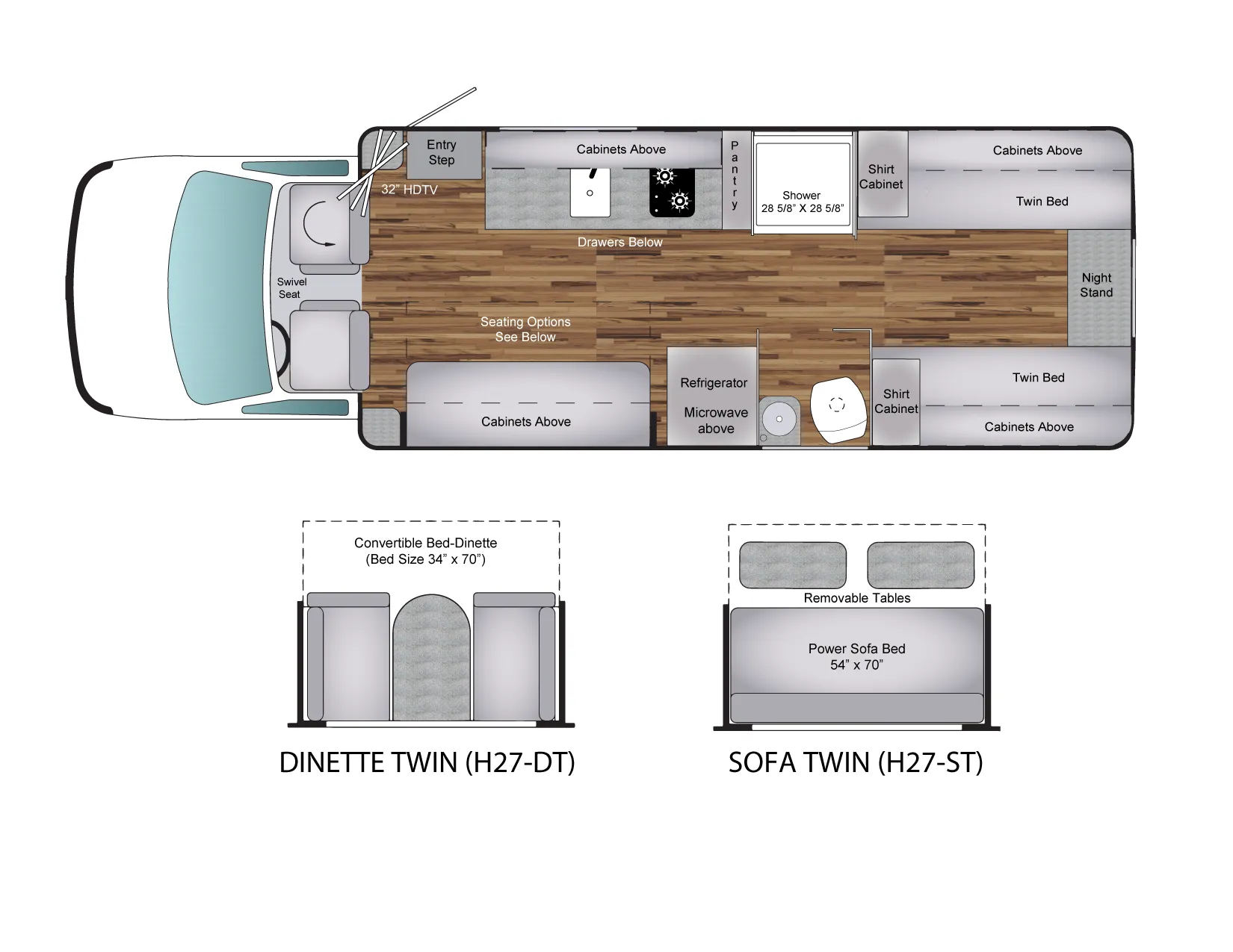 Coach House Heritage H27 DT floor plan