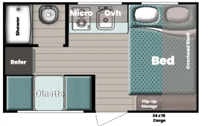 Gulf Stream Conquest Lite Super Lite 134RD floor plan
