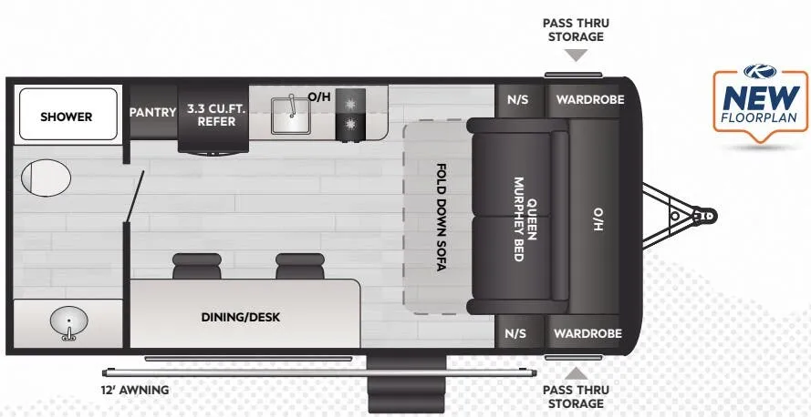2025 Keystone Springdale Mini 1710MB - Floor plan