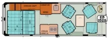 Sportsmobile Sprinter 152S floor plan