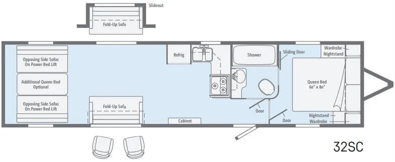 Winnebago Spyder 32SC floor plan