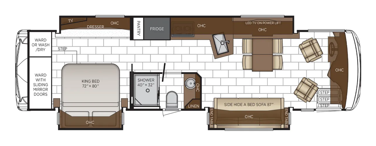 Newmar Ventana 3507 floor plan